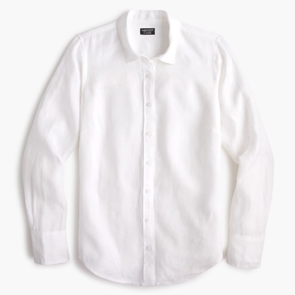 J crew slim perfect shirt Baird McNutt Irish linen